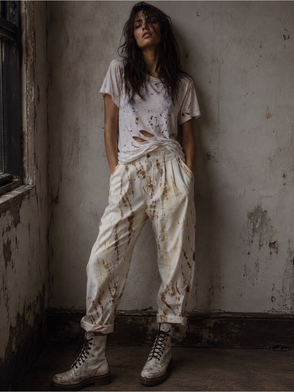 Zara batik dye jeans